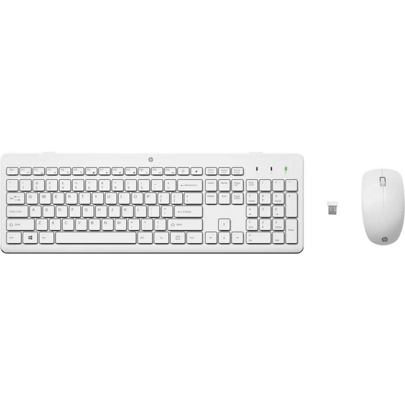 Клавіатура в комплекті з мишею HP 230 white (3L1F0AA)